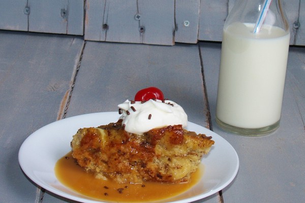 Bread Pudding with Butterscotch Caramel Sauce – Kellis Kitchen