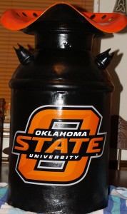 Repurposing Milk Cans and Tractor Seats - OSU from Kelli's Kitchen