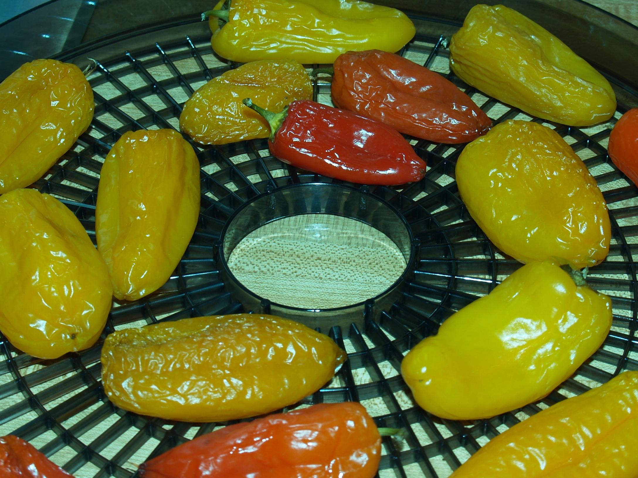 Dehydrating Peppers after Smoking Them