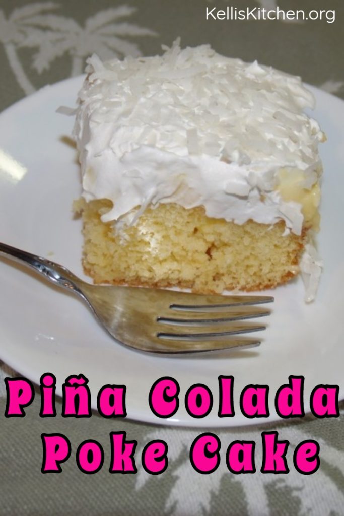 PINA COLADA POKE CAKE