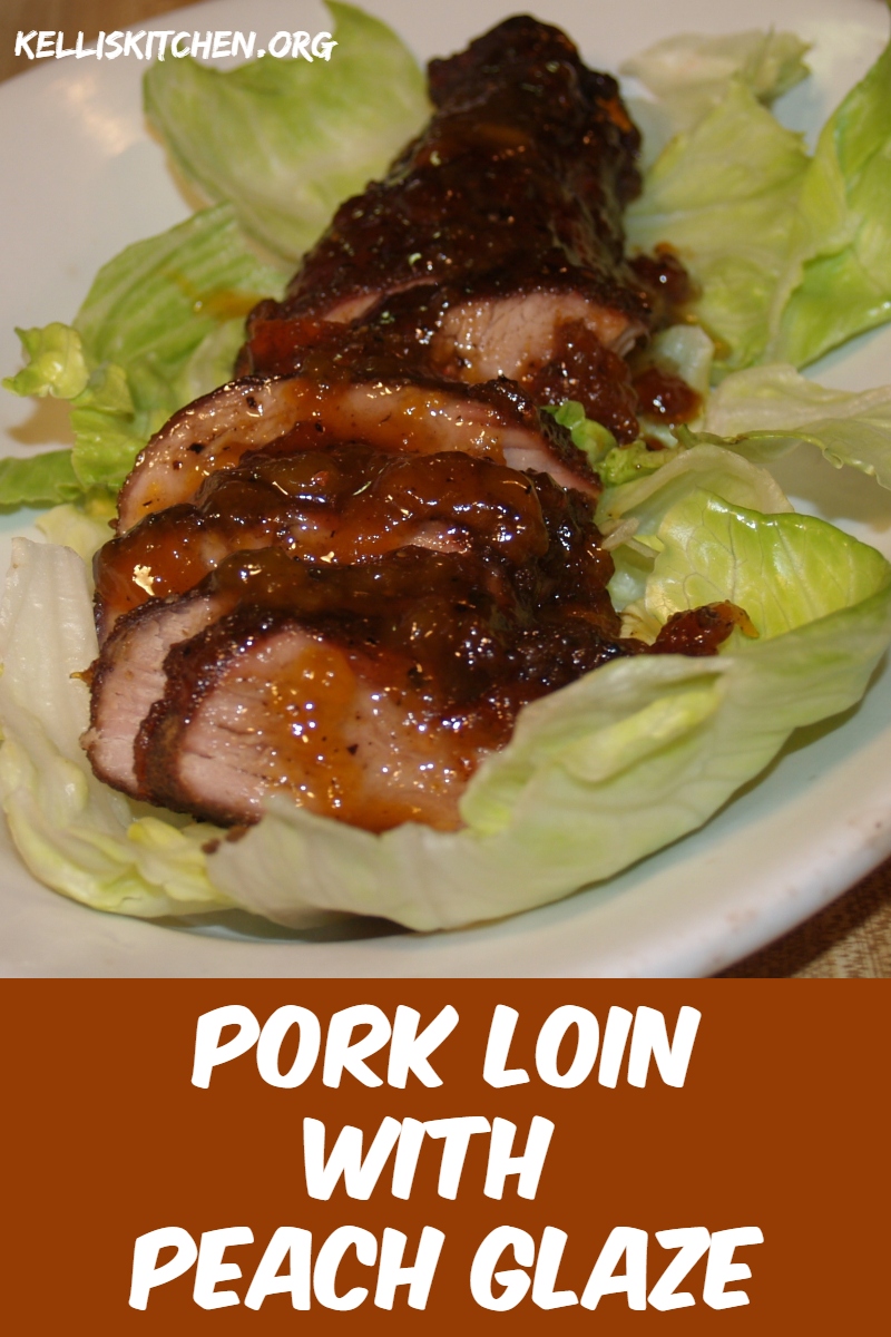 Pork Loin with Peach Glaze via @KitchenKelli