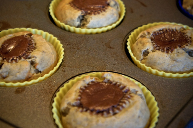 Reese's Banana Bread Muffins