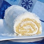 Coconut Roulade with Rum Buttercream for National Cake Day
