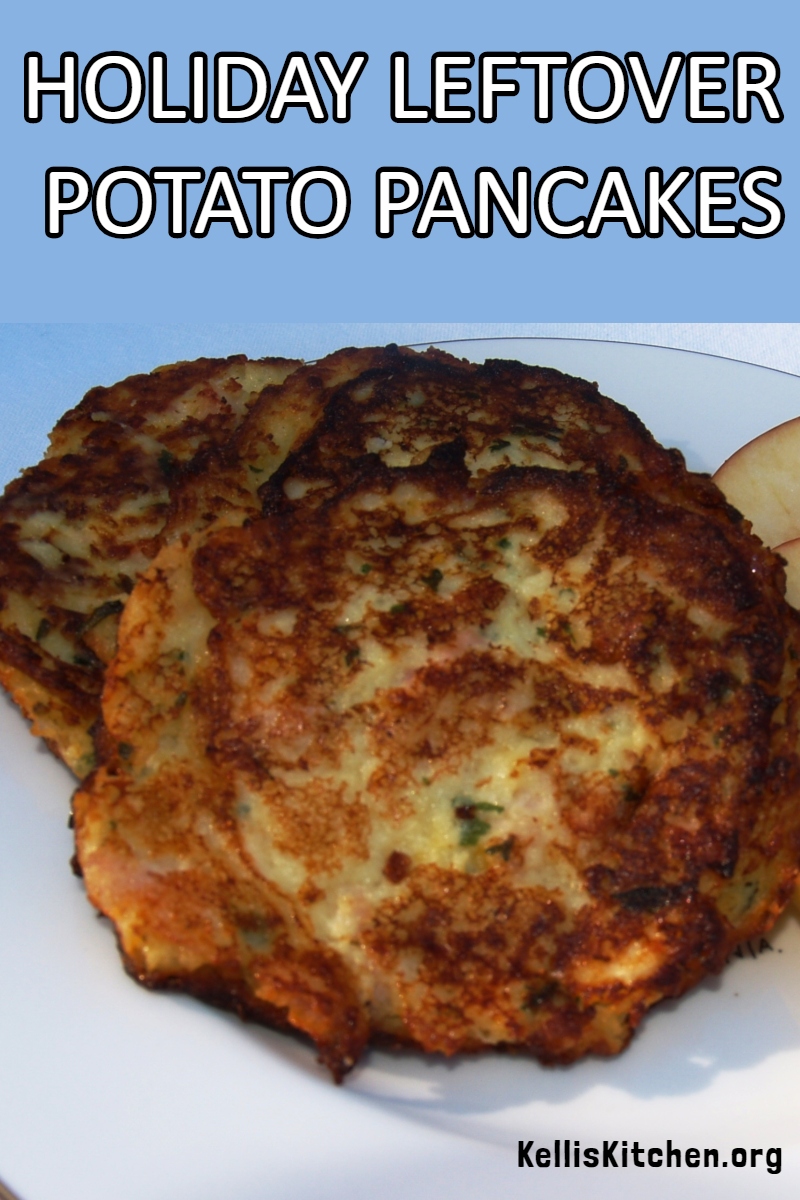 HOLIDAY LEFTOVER POTATO PANCAKES via @KitchenKelli