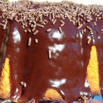 Orange Cake w/ Dark Chocolate Ganache