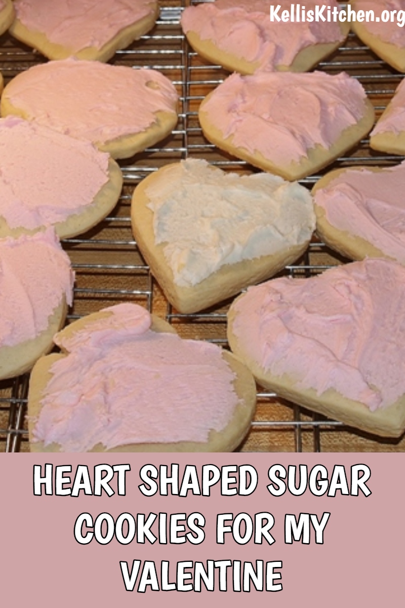 HEART SHAPED SUGAR COOKIES FOR MY VALENTINE via @KitchenKelli