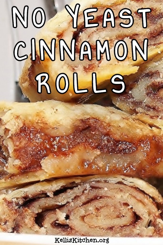 NO YEAST CINNAMON ROLLS