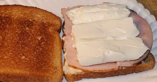 Avocado, Cream Cheese, and Tomato Toasty