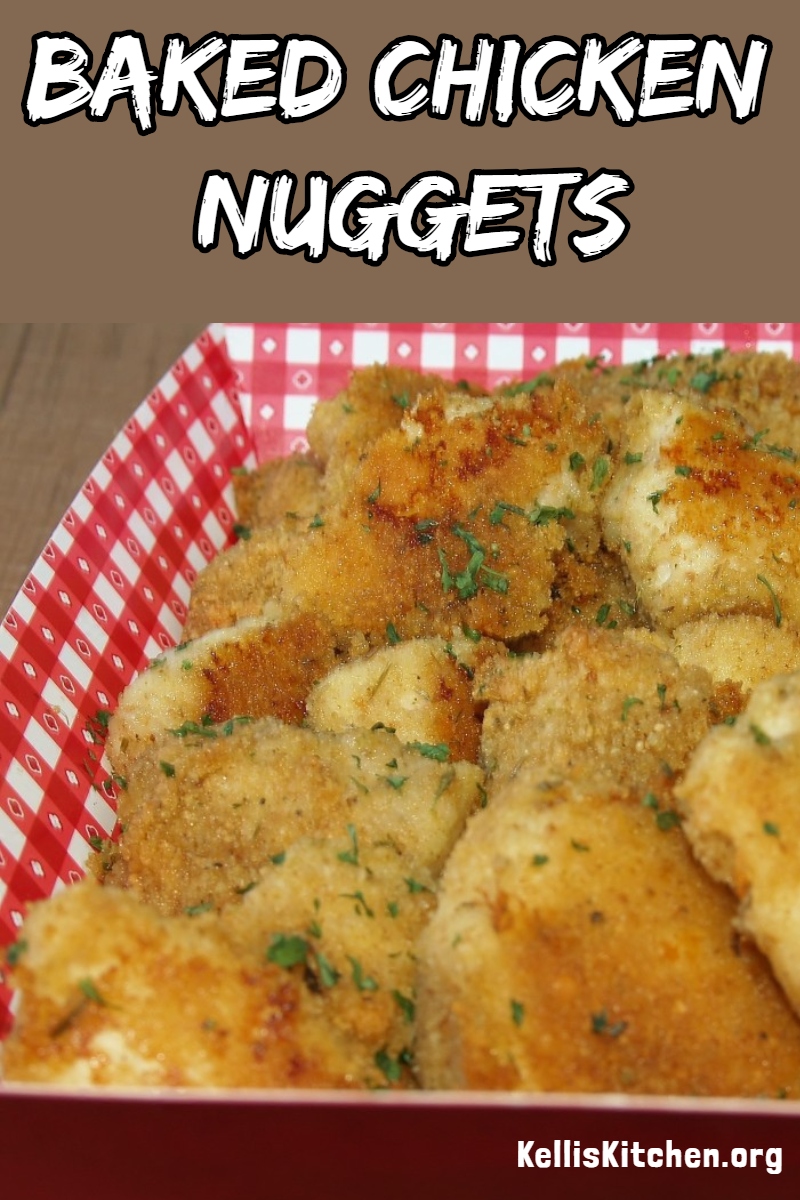 BAKED CHICKEN NUGGETS via @KitchenKelli