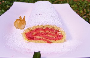 Strawberry Crème Roulade from Kelli's Kitchen