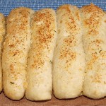 Crockpot Parmesan Garlic Bread sticks