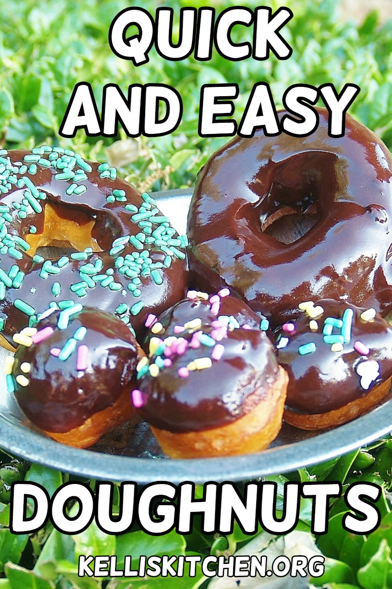 QUICK AND EASY DOUGHNUTS via @KitchenKelli