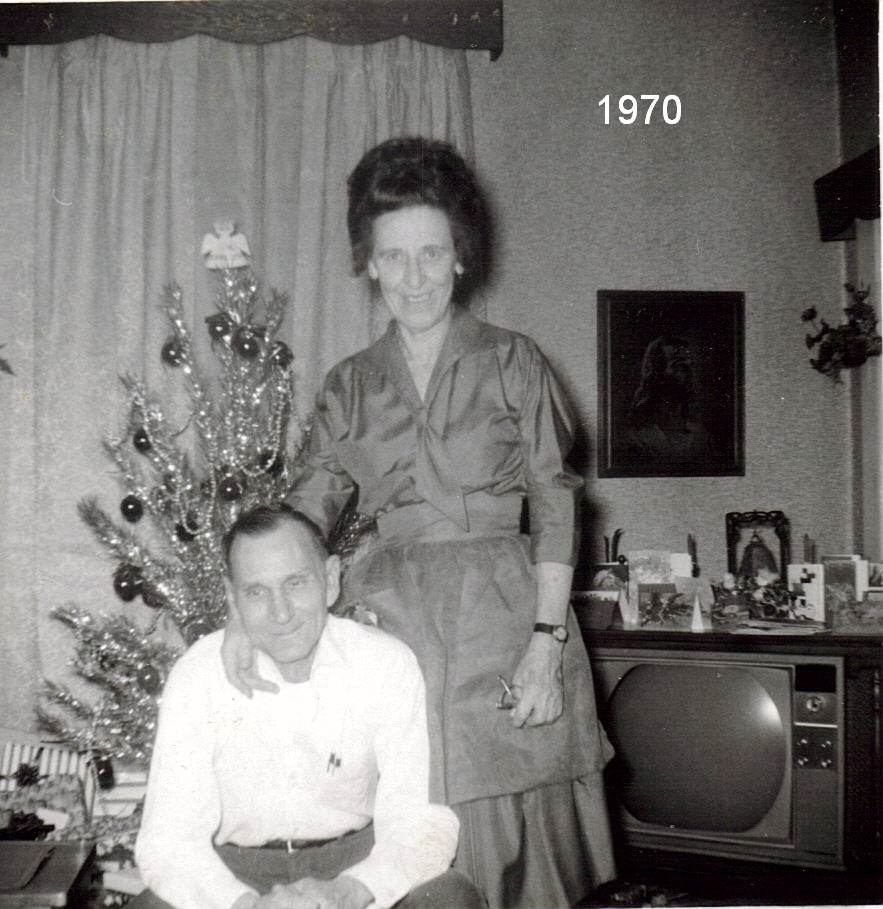 Aunt Irene and Uncle Ray at Christmas