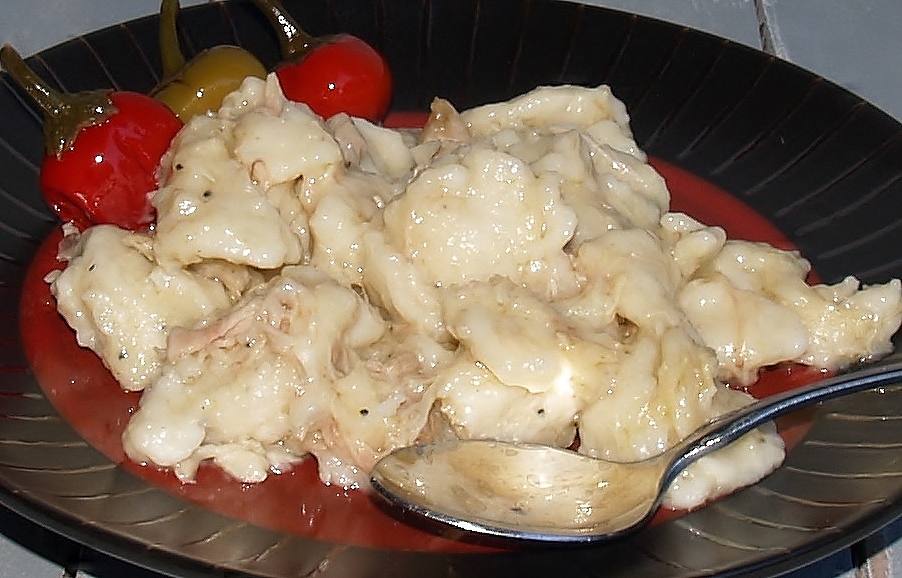 Chicken and Dumplin's Close up/ Kelli's Kitchen