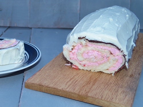 Candy Cane Cake Roll from Kelli’s Kitchen