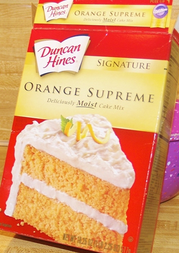 Duncan Hines Orange Supreme Cake Mix Case