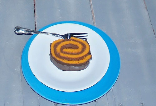 Orange Dark Chocolate Cake Roll/Kelli’s Kitchen