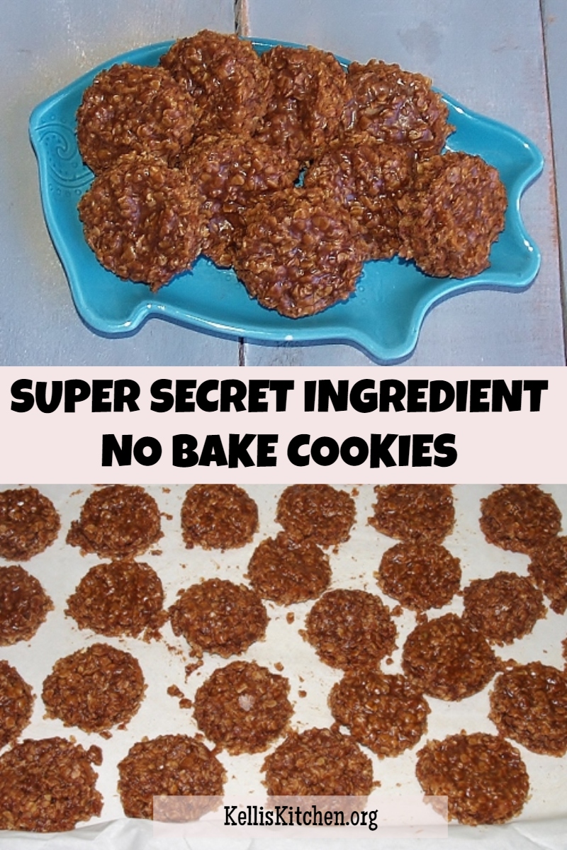 Super Secret Ingredient No Bake Cookies via @KitchenKelli