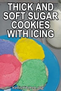 THICK AND SOFT SUGAR COOKIES WITH ICING