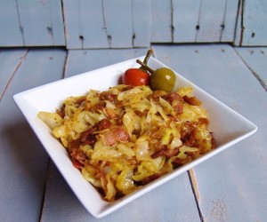 Fried Cabbage with Bacon!