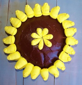 Chocolate Peeps Cake