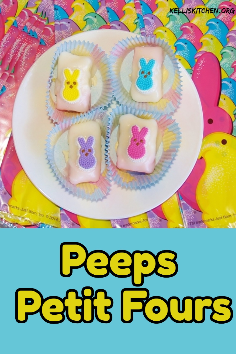 Peeps Petit Fours via @KitchenKelli