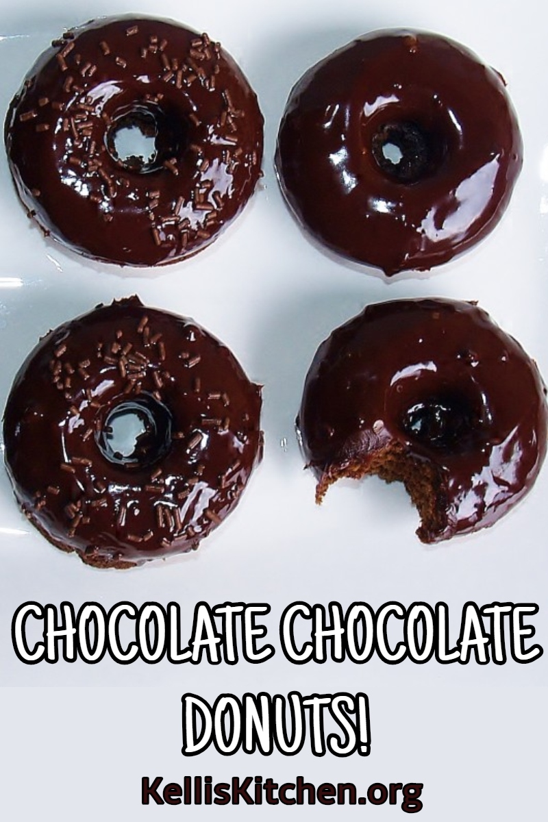 CHOCOLATE CHOCOLATE DONUTS! via @KitchenKelli