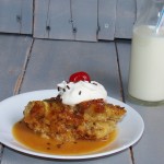 Bread Pudding with Butterscotch Caramel Sauce