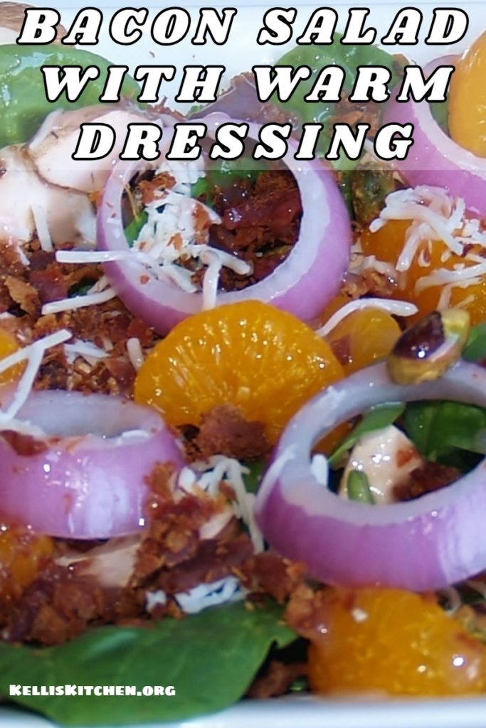 BACON SALAD WITH WARM DRESSING