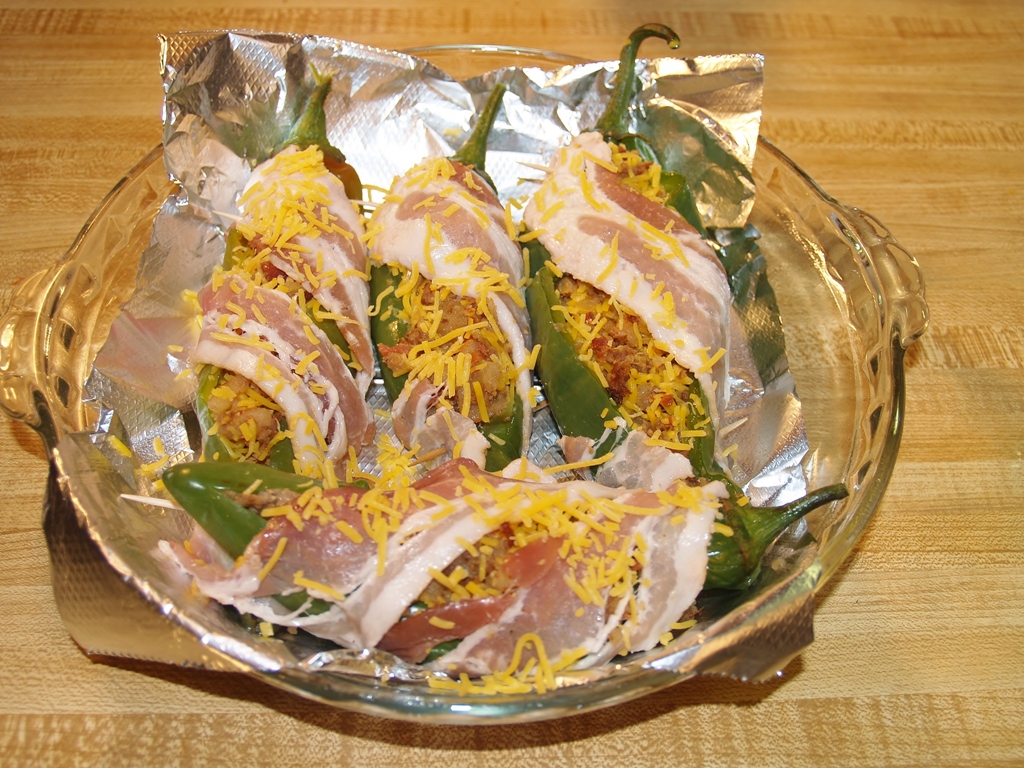 Bacon Wrapped Hatch Green Chiles #Baconmonth – Kellis Kitchen