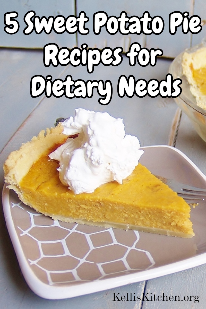 5 Sweet Potato Pie Recipes for Dietary Needs via @KitchenKelli