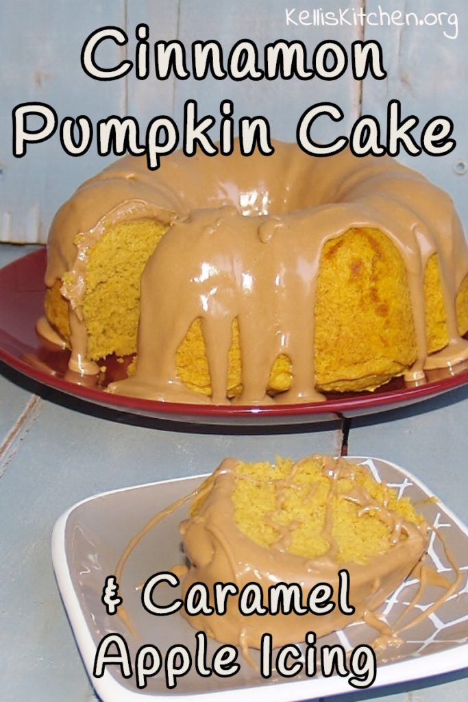 Cinnamon Pumpkin Cake with Caramel Apple Icing