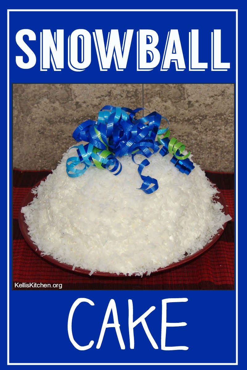 Snowball Cake via @KitchenKelli