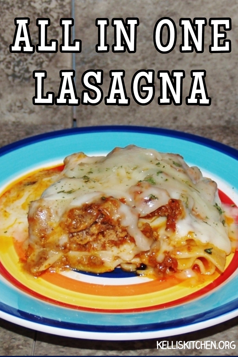 ALL IN ONE LASAGNA via @KitchenKelli