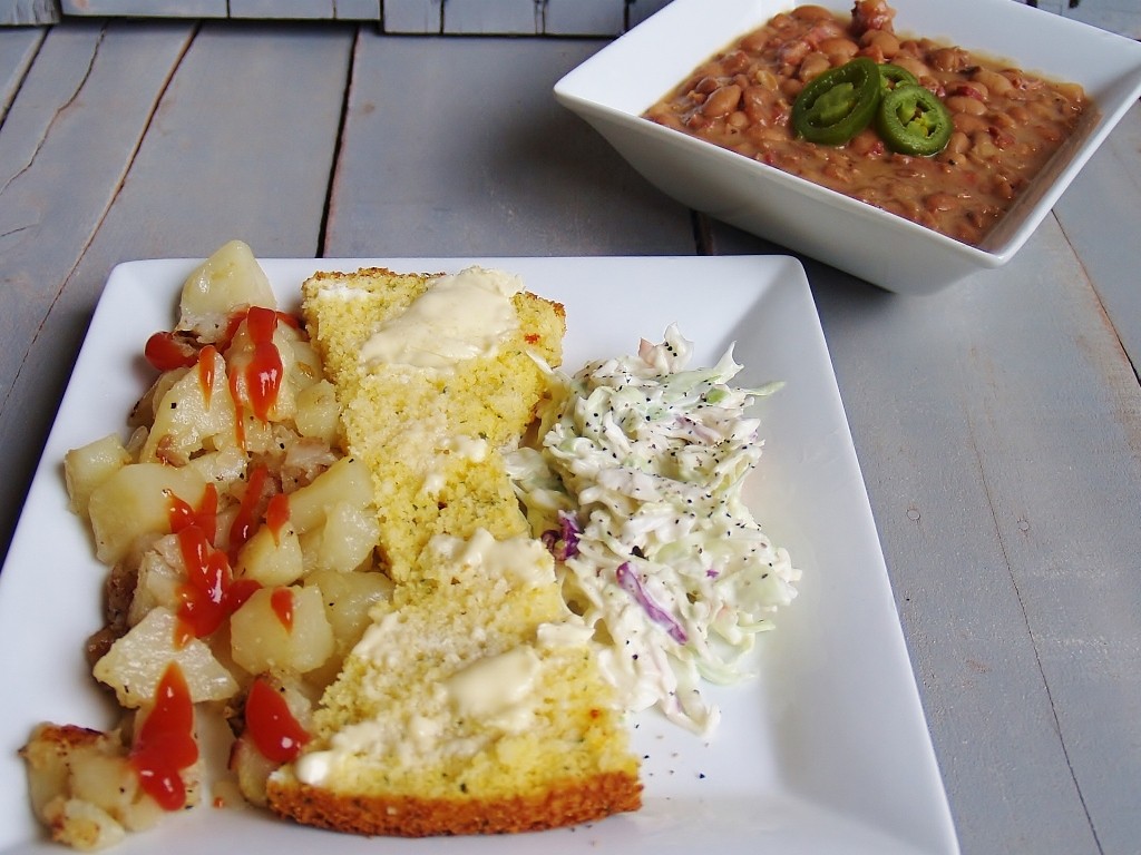 Beans, Potatoes, Slaw and Cornbread – Kellis Kitchen