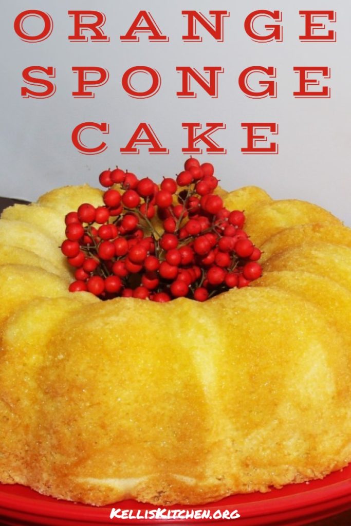 ORANGE SPONGE CAKE