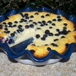 Lemon Blueberry Impossible Pie