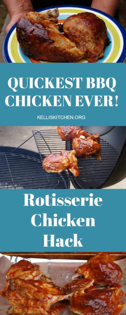 Quickest BBQ Chicken Ever! Rotisserie Chicken Hack