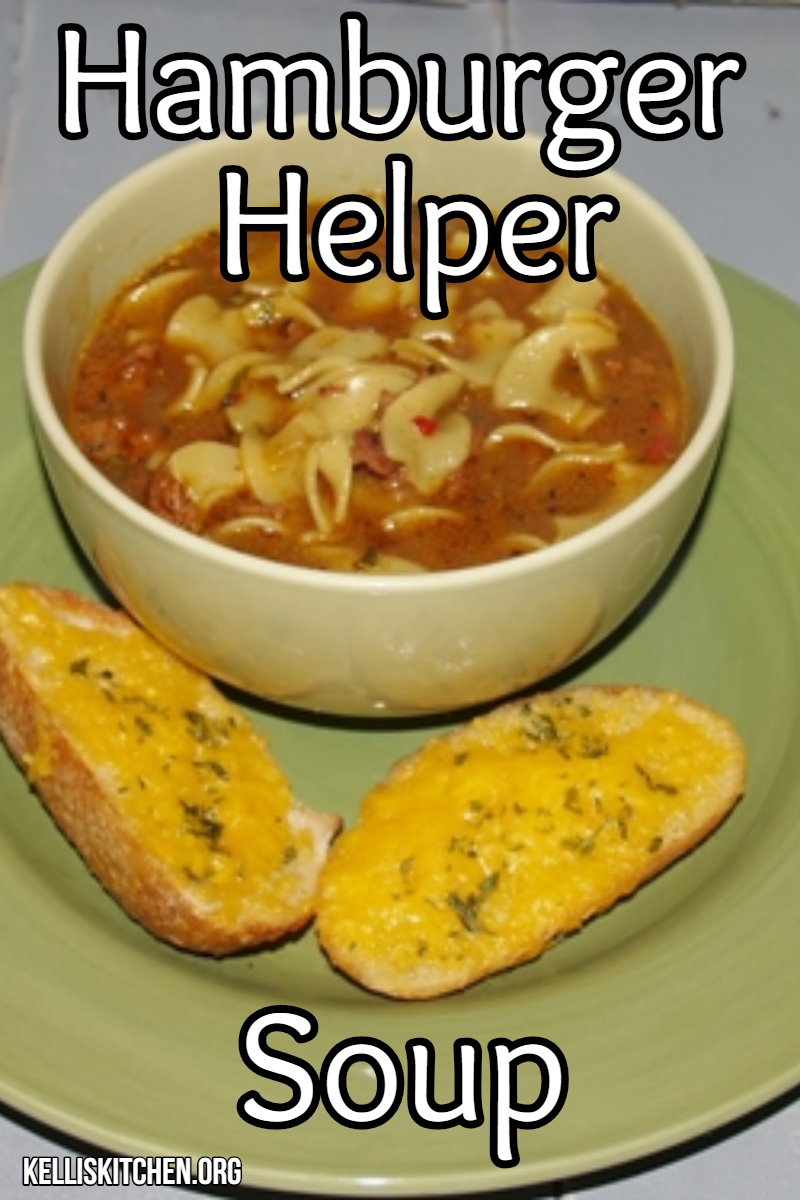 Hamburger Helper Soup via @KitchenKelli