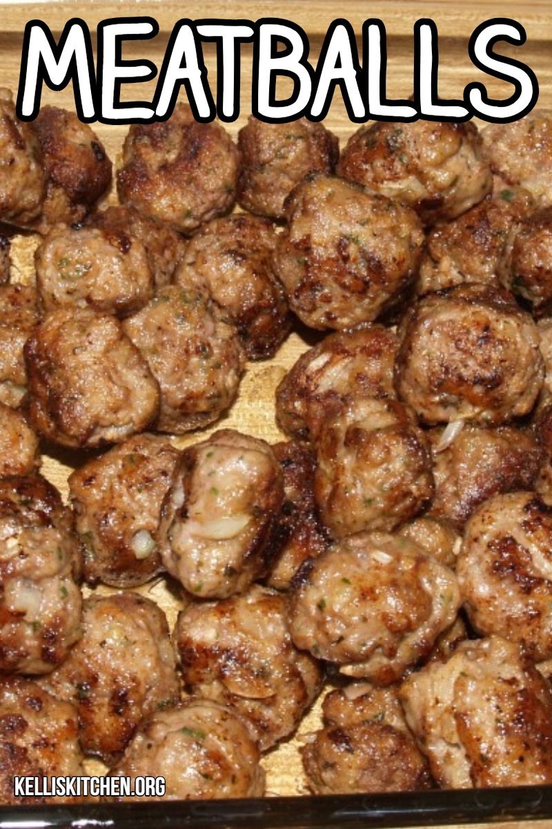 Meatballs Recipe via @KitchenKelli