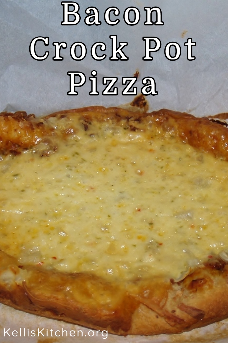 Bacon Crock Pot Pizza via @KitchenKelli