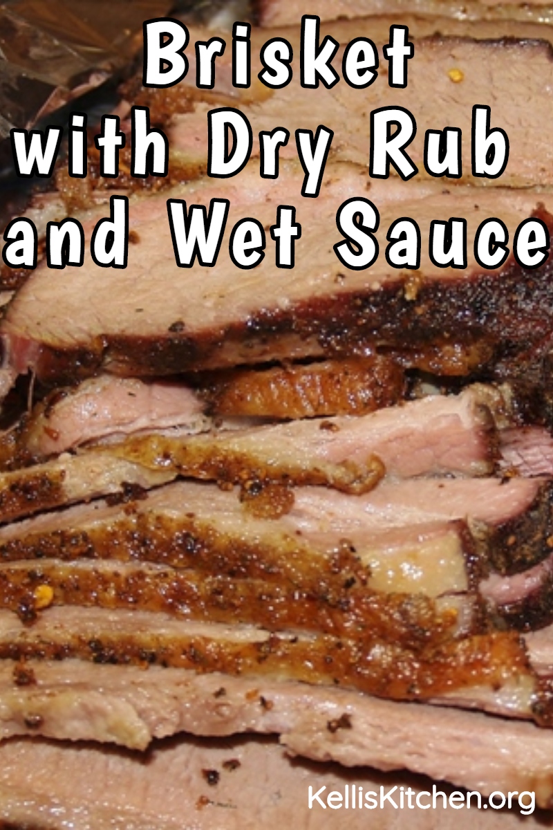 Brisket with Dry Rub and Wet Sauce via @KitchenKelli