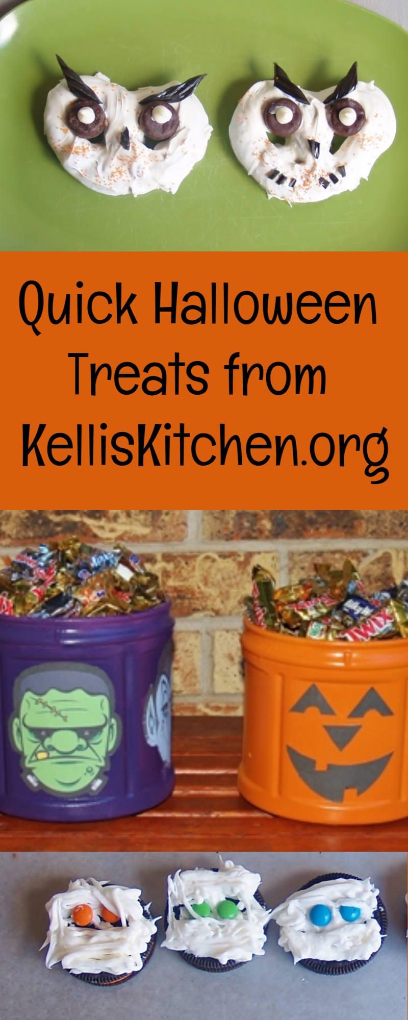 Quick Halloween Treats from KellisKitchen.org via @KitchenKelli
