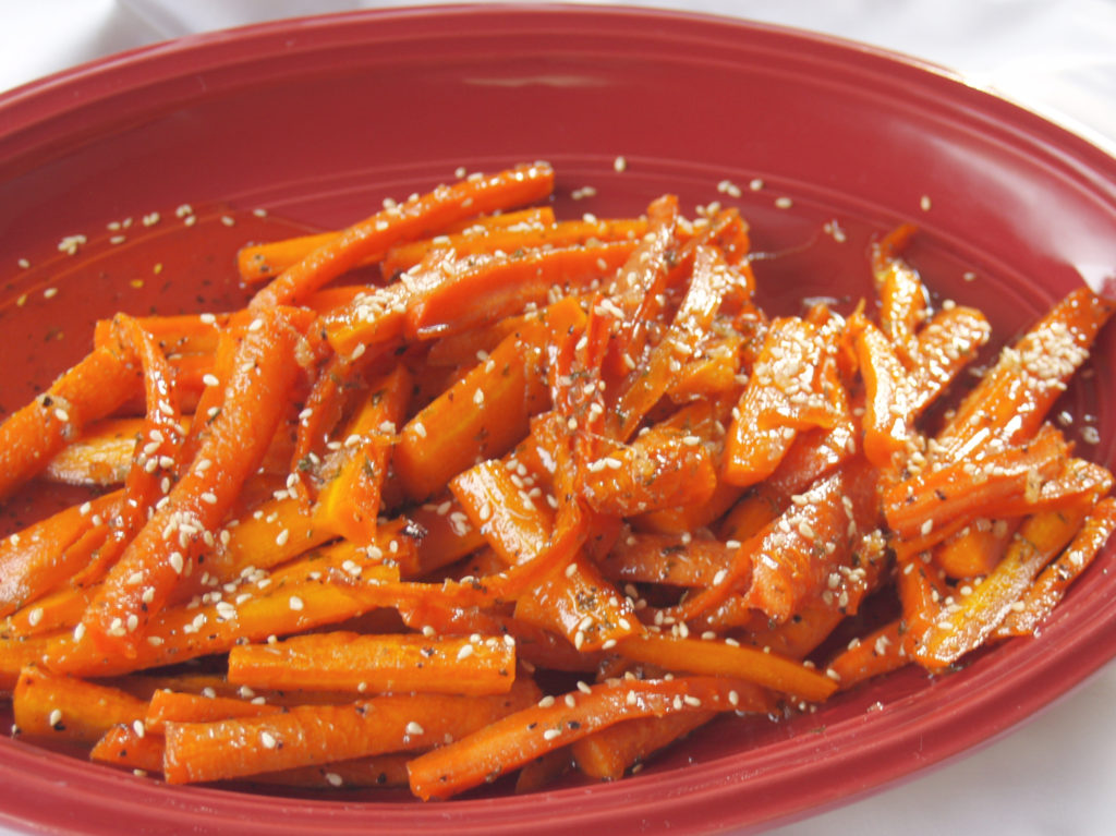 Roasted Sesame Carrots 