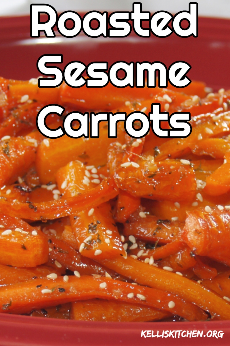 Roasted Sesame Carrots  via @KitchenKelli