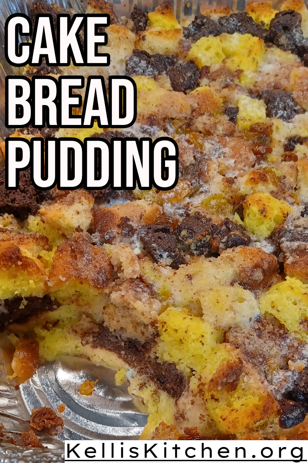 Cake Bread Pudding via @KitchenKelli
