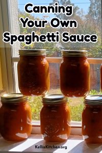 Canning Your Own Spaghetti Sauce